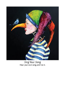 SING YOUR SONG ART CARD