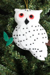 SNOWY OWL ORNAMENT