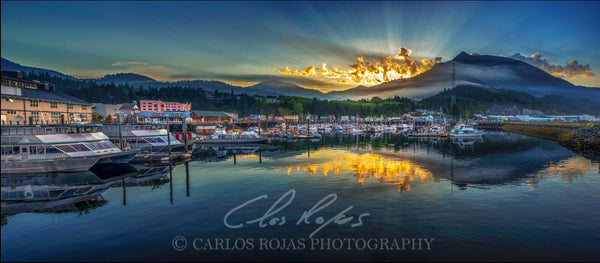 THOMAS BASIN REFLECTIONS 24X12 PHOTO ON METAL